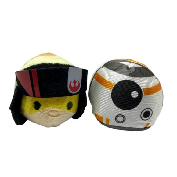 Disney Star Wars Tsum Tsums Set BB-8 & Poe Toys - Picture 1 of 5